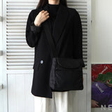 シャネル 6番台 ニュートラベルライン 2way ナイロン / レザー リュックサック ショルダーバッグ ブラック - NEWSED