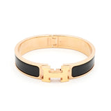 エルメス クリッククラックH PM バングル GP / ブラック