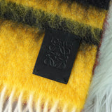 ロエベ アナグラム レザーパッチ モヘア マフラー マルチカラー