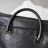 Dunhill Leather 2-Way Boston Bag in Black