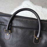 Dunhill Leather 2-Way Boston Bag in Black