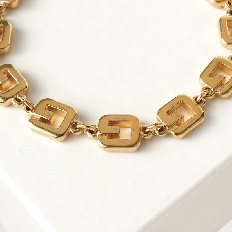 ジバンシィ ヴィンテージ Gロゴ ブレスレット GP ゴールド