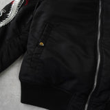 Schott × ANDERSSON BELL ショット × アンダースンベル 中綿 スカジャン MA-1 ボンバージャケット ブラック