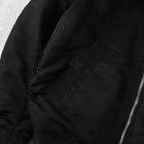 ディーゼル バックロゴ リバーシブル MA-1 メンズ ブラック / オレンジ