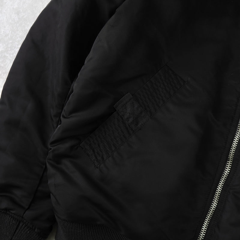 ディーゼル バックロゴ リバーシブル MA-1 メンズ ブラック / オレンジ