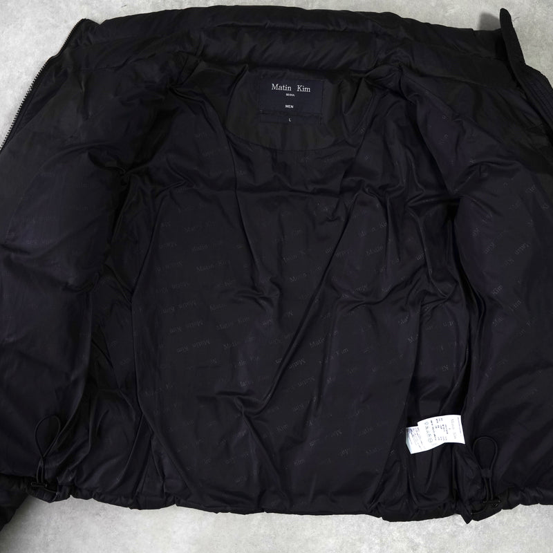 マーティンキム  ロゴ ダウンジャケット ブラック
