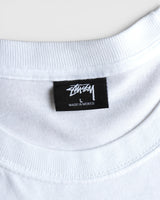 Italic Collage Longsleeve Tee ステューシー 長袖Tシャツ ロンT ホワイト L メンズ