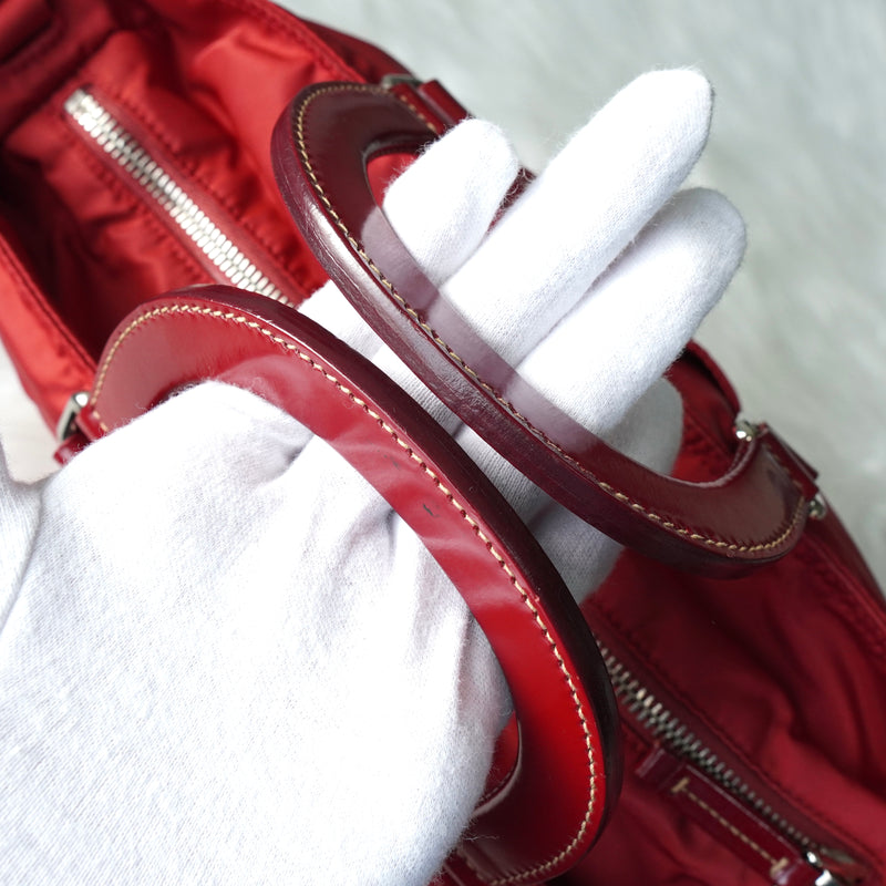 プラダ ハンドバッグ レッド