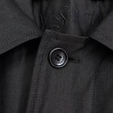 イヴサンローラン ヴィンテージ YSLロゴ ステンカラーコート ダークグレー