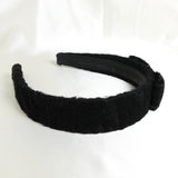 サルバトーレ フェラガモ ヴァラ リボン ファー カチューシャ ブラック