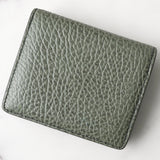 メゾン マルジェラ 四つタグ レザー 二つ折り財布 コンパクトウォレット カーキ 箱付き