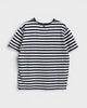 アミパリ アミ パリス ハートロゴ ボーダー Tシャツ ブラック / ホワイト Mサイズ メンズ レディース