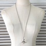 ヴィヴィアン ウエストウッド ラージ オーブ シルバー ネックレス