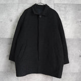 イヴサンローラン ヴィンテージ ウールコート ミドルコートチャコールグレー