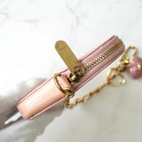 Louis Vuitton Monogram Vernis Portemonnay 酷玫瑰珍珠零钱包表带粉色包装盒