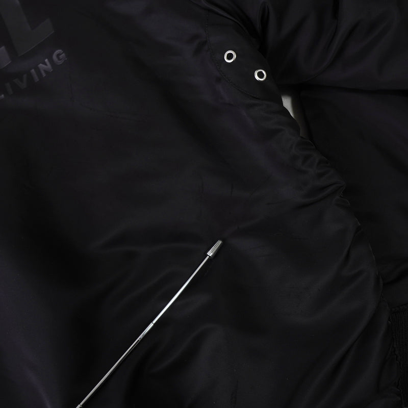 ディーゼル バックロゴ リバーシブル MA-1 メンズ ブラック / オレンジ