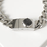 ディーゼル ロゴ プレート ステンレス チェーン ブレスレット シルバー メンズ 箱付き