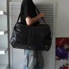 Dunhill Leather 2-Way Boston Bag in Black
