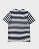 アクネ ストゥディオズ フェイスロゴ ボーダー Tシャツ ホワイト / ブラック