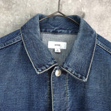 ハイク バルーンスリーブ ショート丈 デニムジャケット ブルー レディース