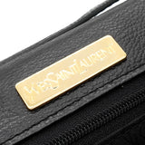 イヴ サンローラン YSLロゴ レザー ショルダーバッグ ブラック