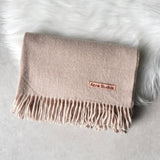 アクネ ストゥディオズ ウール ストール マフラー ピンクベージュ