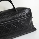 シャネル スポーツライン マトラッセ キャビアスキン ボーリングバッグ ボストンバッグ ブラック 6番台7桁 - NEWSED