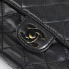 シャネル ココマーク マトラッセ ターンロック ラムスキン プラスチックチェーン ショルダーバッグ ブラック 6番台7桁
