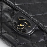 シャネル ココマーク マトラッセ ターンロック ラムスキン プラスチックチェーン ショルダーバッグ ブラック 6番台7桁 - NEWSED