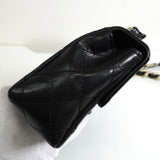 シャネル ココマーク マトラッセ ターンロック ラムスキン プラスチックチェーン ショルダーバッグ ブラック 6番台7桁 - NEWSED