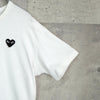 プレイ コムデギャルソン ハートロゴ Tシャツ ホワイト