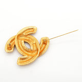 シャネル ココマーク マトラッセ ブローチ GP