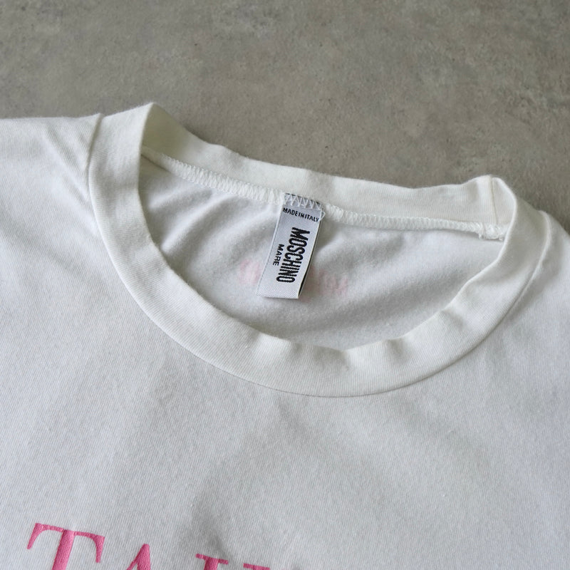 モスキーノ プリント Tシャツ ホワイト レディース