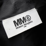 エムエムシックス メゾン マルジェラ ボア ファー / レザー 巾着バッグ ショルダーバッグ ポーチ アイボリー