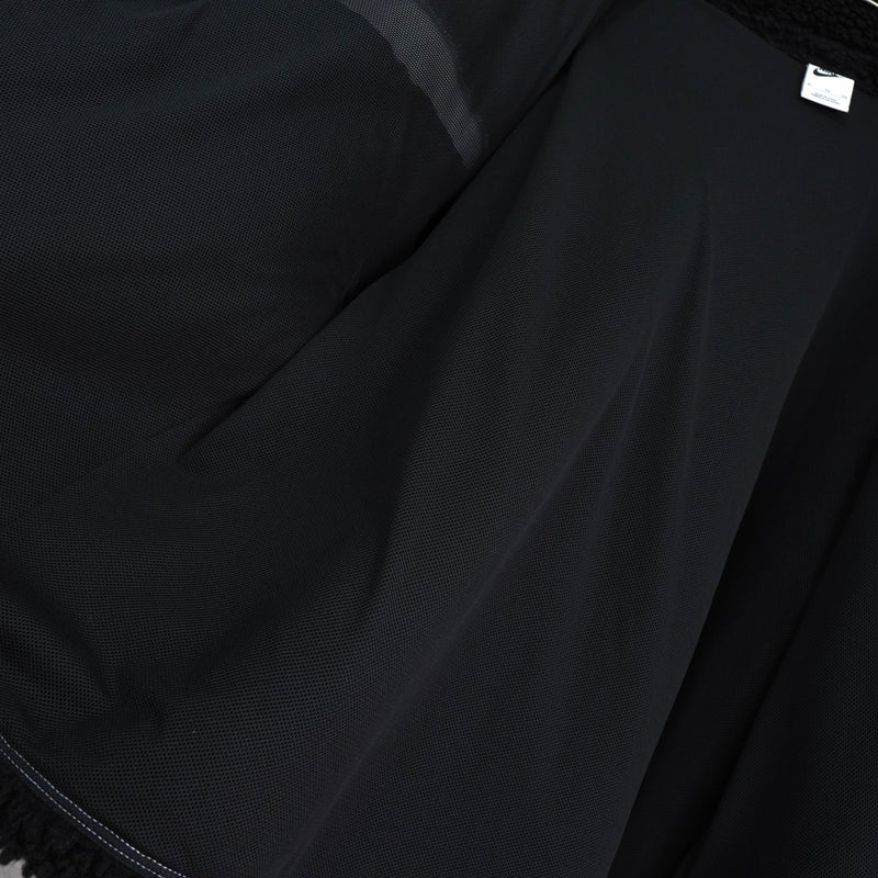ナイキ ビッグ スウッシュロゴ ボアジャケット ブラック