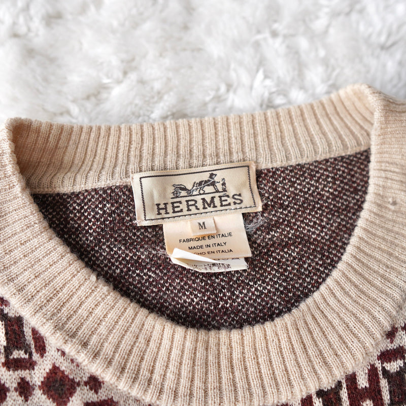Ethnic Pattern Sweater｜Made in Italy