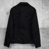 トリコ コムデギャルソン 2002年製 光沢 トラッカージャケット ブラック