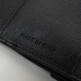 プラダ サフィアーノ レザー トライアングルロゴ 二つ折り財布 ブラック