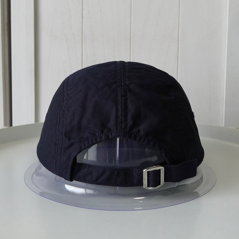 Maison Kitsune logo embroidered cap in navy
