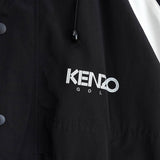 ケンゾー ハーフボタン ロゴ ナイロンジャケット ブルゾン ブラック