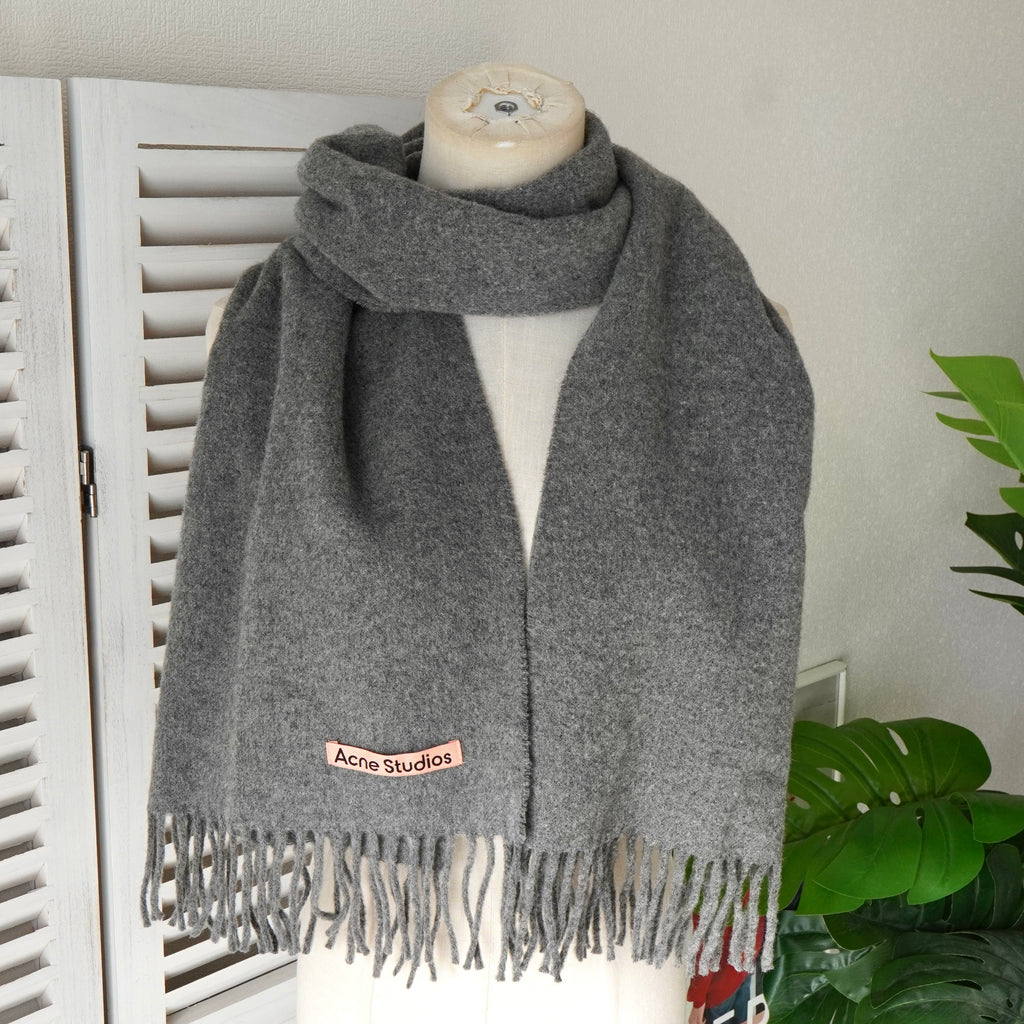 アクネ ストゥディオズ ストール ウール マフラー グレー