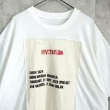 エムエムシックス メゾン マルジェラ パッチワーク オーバーサイズ Tシャツ ホワイト