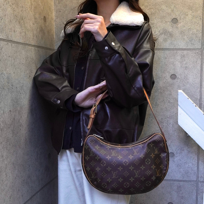 ルイ ヴィトン モノグラム クロワッサンMM ブラウン M51512