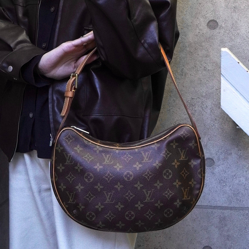 ルイ ヴィトン モノグラム クロワッサンMM ブラウン M51512