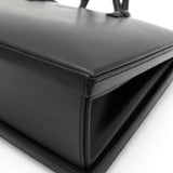 ロエベ ロゴ 自立型 レザー ハンドバッグ ブラック