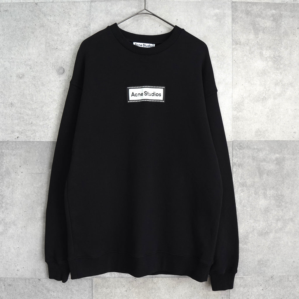 アクネ ストゥディオズ ロゴパッチ スウェット ブラック