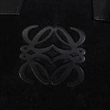 ロエベ アマソナ28 スエード / レザー ハンドバッグ ブラック