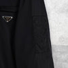 プラダ Re-Nylon トライアングルロゴ ナイロン シャツジャケット メンズ ブラック