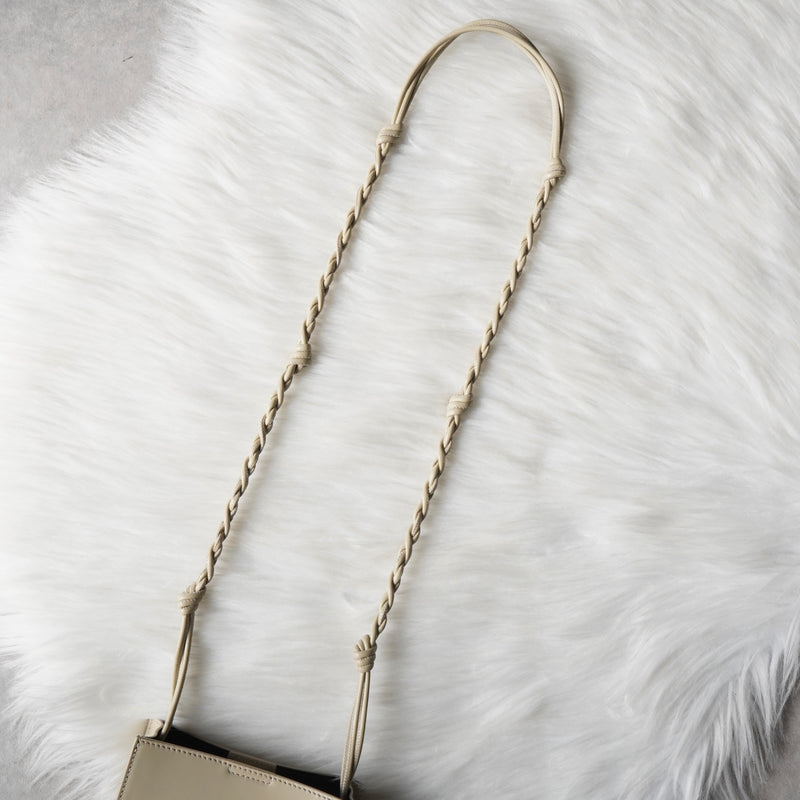 ジルサンダー タングル スモール レザー ショルダーバッグ ベージュ