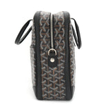 ゴヤール アンバサッドMM PVC/レザー ブリーフケース ビジネスバッグ ブラック メンズ